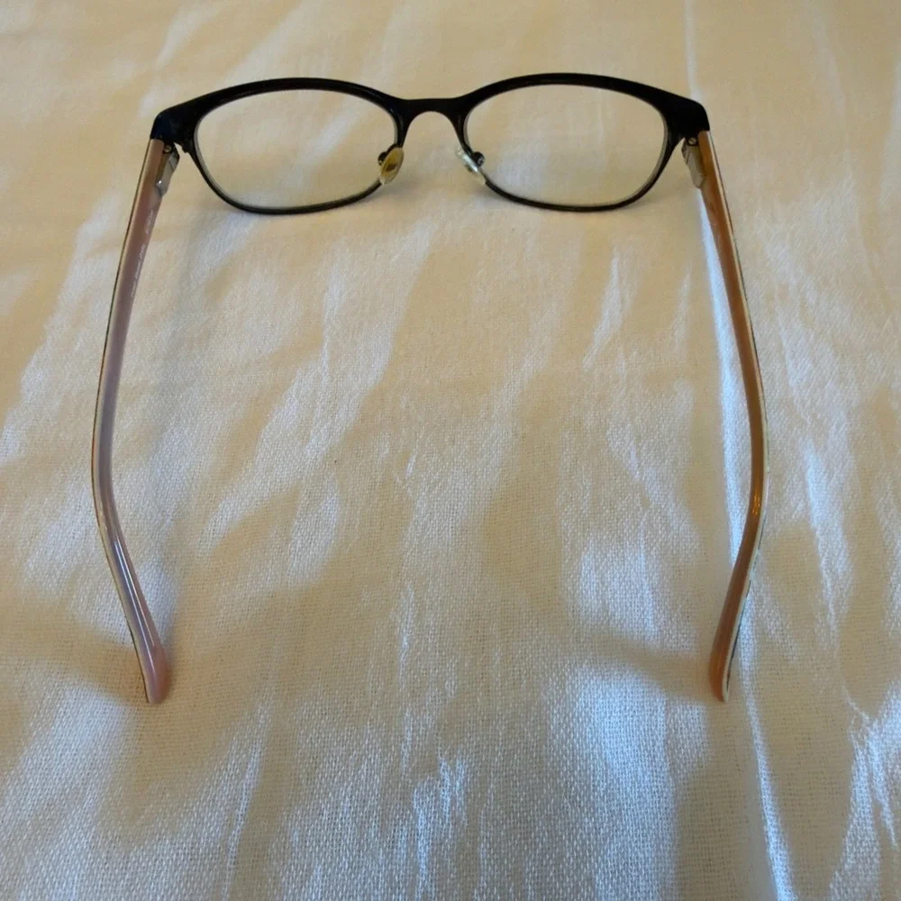 Vera Bradley Farrah Flower Shower Eyeglass Frames Black Floral Cat Eye 52-16-130